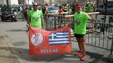 Την γραμμή τερματισμού στον Μαραθώνιο της πόλης του φωτός πέρασαν πριν από λίγες ώρες δύο μέλη μας